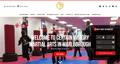 Desktop Screenshot of cvmartialarts.com